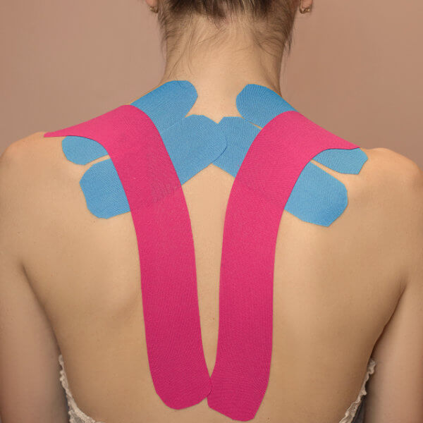 Kinesiotaping on the back